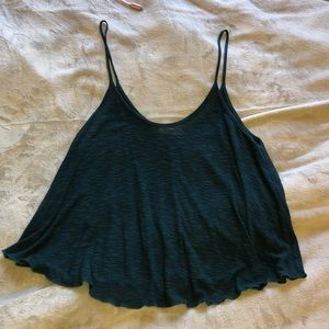 Green see through tank top